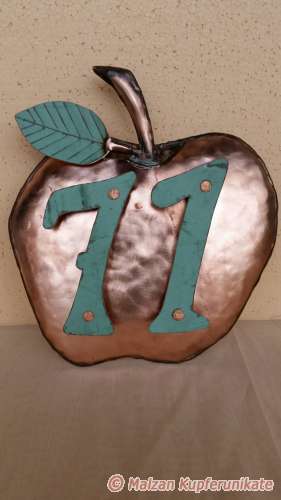 Hausnummer Apfel