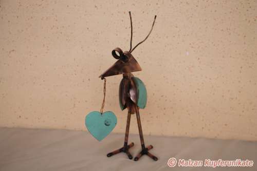 Kl. Schr�ger Vogel mit Herz