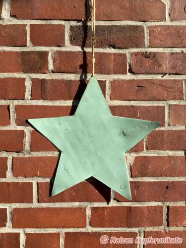 Patina-Kupfer-Stern, gro�